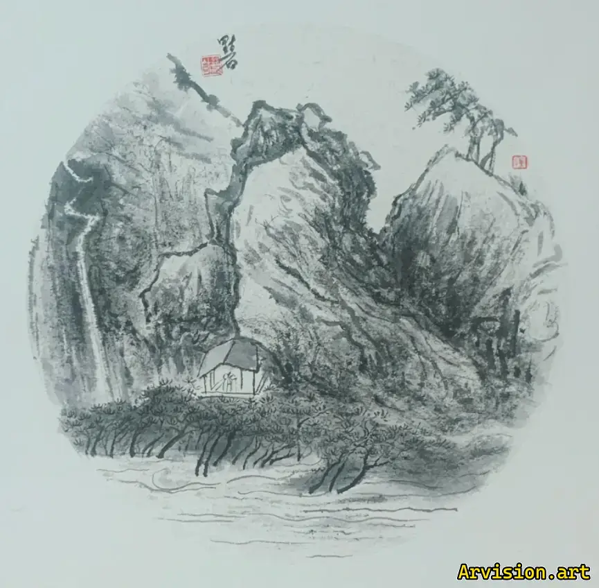 Feilaifeng ink painting Chinese ink painting