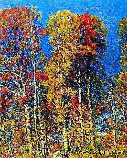 Chinese oil paintings autumn