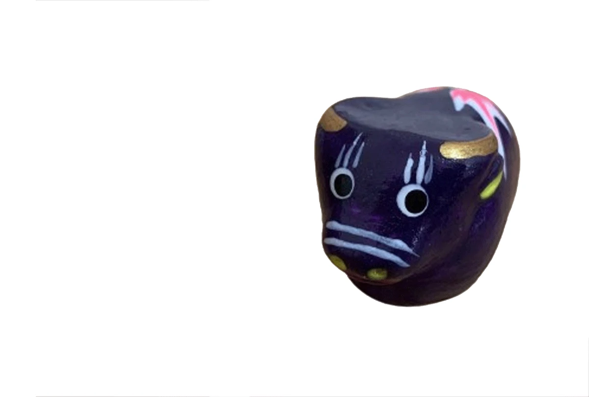 Schematic diagram of traditional Chinese decorative clay called blowing