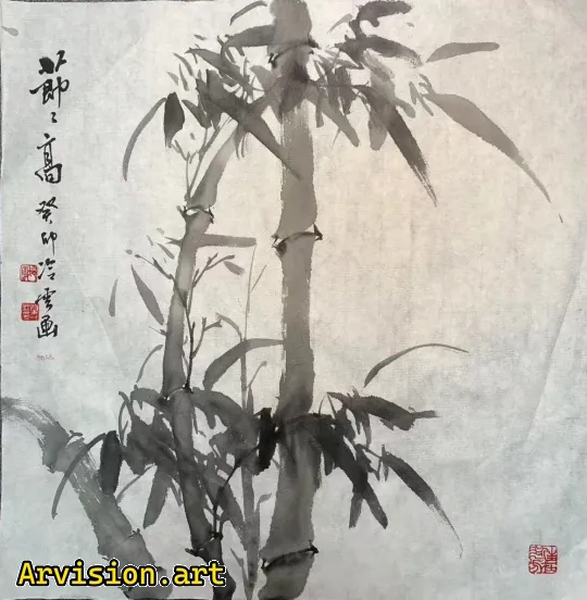 Bamboo Chinese traditional painting works