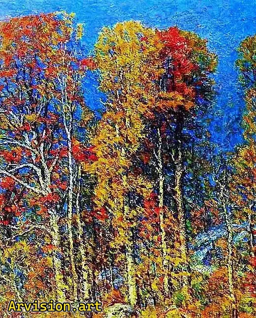 Chinese oil paintings autumn