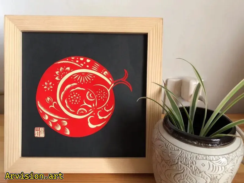 Chinese paper-cutting twelve zodiac zodiac series snakes