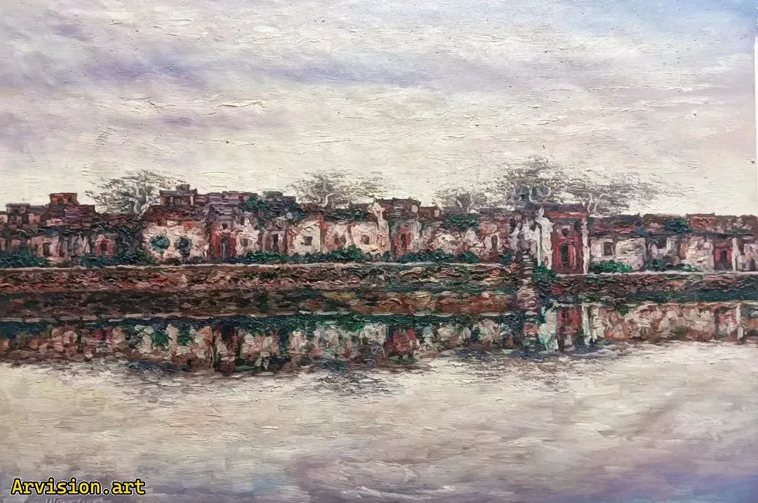 Wang Lin's Oil Painting Ancestral House