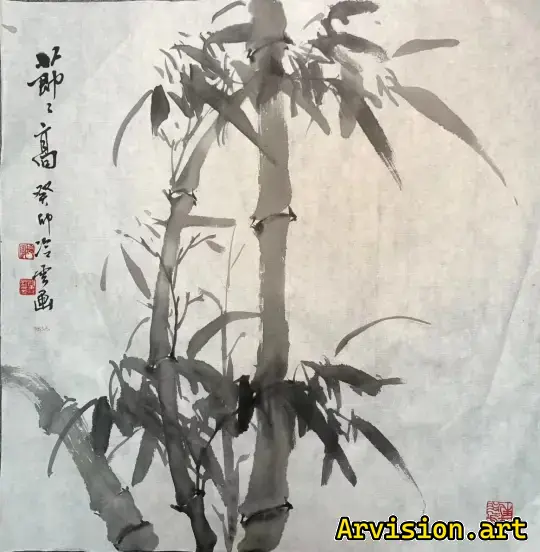 Bamboo Chinese traditional painting works